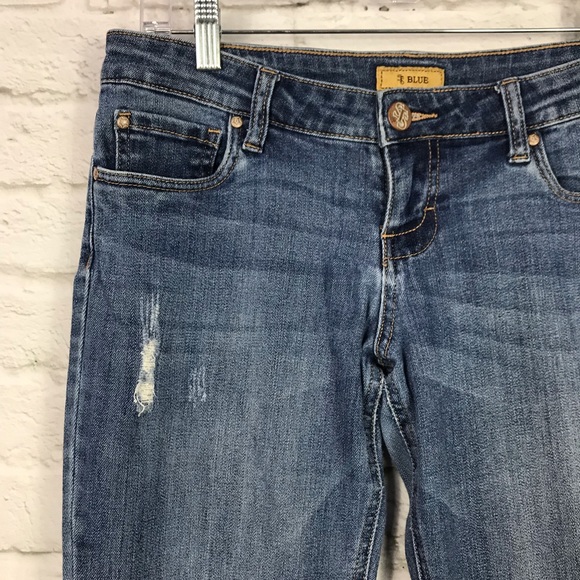 STS Blue Distressed Medium Wash Skinny Jeans 27 - Picture 4 of 7